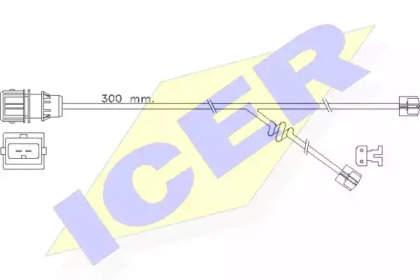 Сигнализатор, износ тормозных колодок ICER 610304 E C